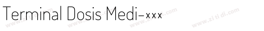 Terminal Dosis Medi字体转换